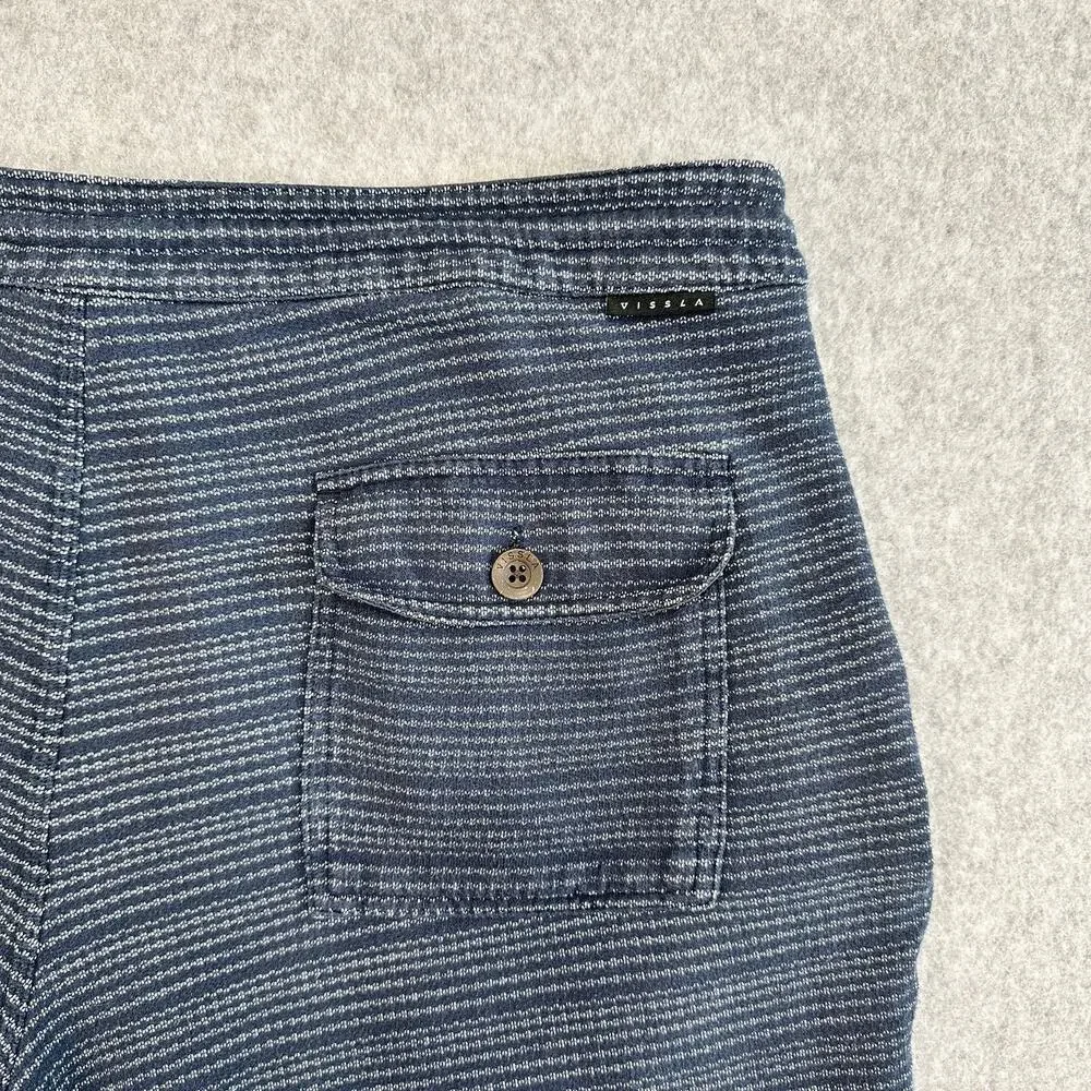 Vissla Board Shorts Mens 34 Blue Striped 8